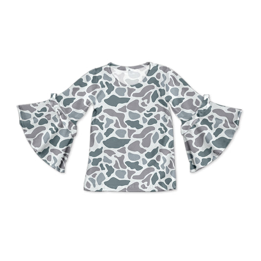 Pre-order GT0788 baby girls camo long sleeves top ( Deadline Oct.7 )