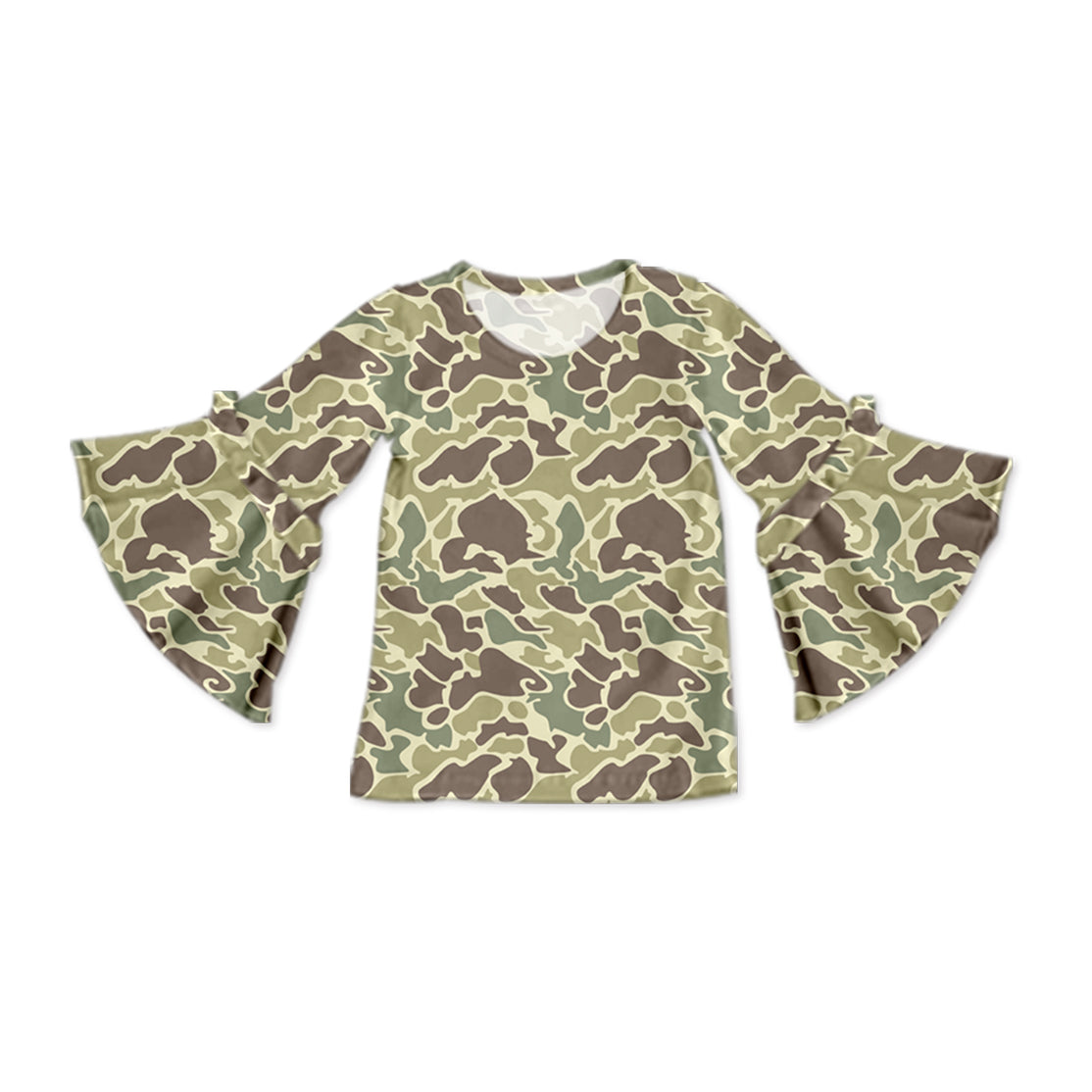 Pre-order GT0789 baby girls camo long sleeves top ( Deadline Oct.7 )