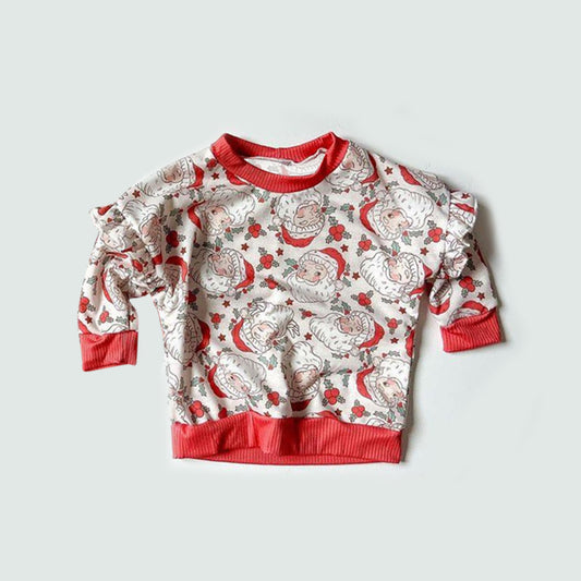 Pre-order GT0797 baby girls Christmas long sleeves top ( Deadline Oct.7 )