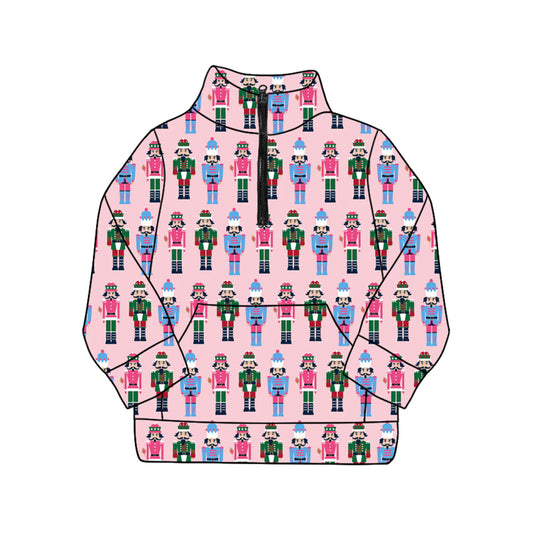 Pre-order GT1172 Adult women Soldier pink zipper top  (Deadline 2025.9.12）