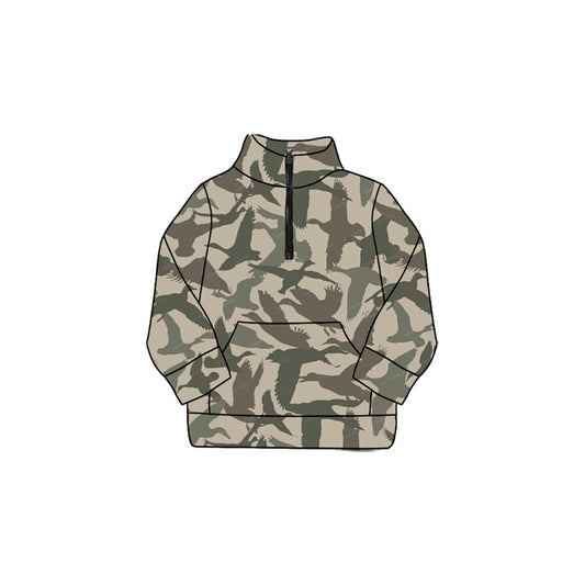 Pre-order GT1179 baby girls duck hoodies zipper top yoga（Deadline 2025.9.13）