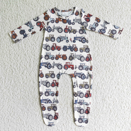 LR0072 Boys Rompers truck Long Sleeves