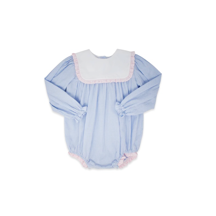 Pre-order LR0986 Baby girls sky blue romper