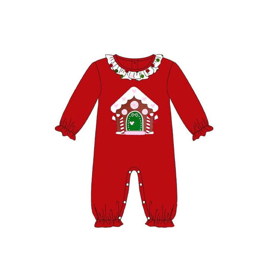 LR1538 pre order long sleeve Christmas house romper