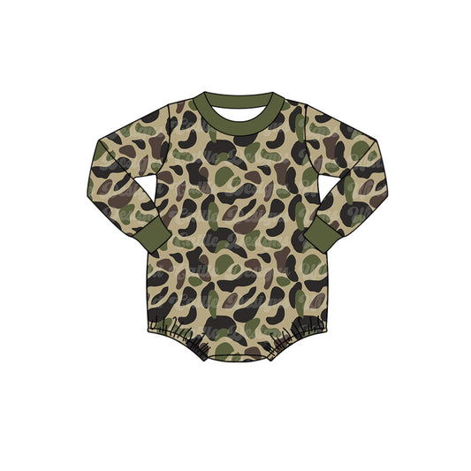 Pre-order LR1550 Baby boys army green camo romper ( Deadline August 14 )