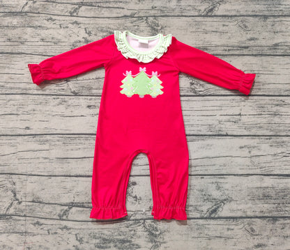 Pre-order LR1560 Baby girls Christmas tree romper