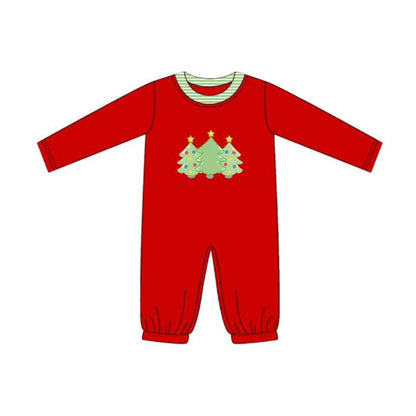 Pre-order LR1561 Baby boys Christmas tree romper