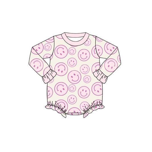 Pre-order LR1620 Baby girls smiling romper ( Deadline August 21 )