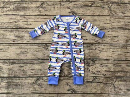 Pre-order LR1645 Baby boys duck zipper romper