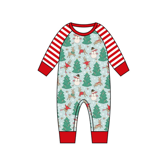 Pre-order LR1657 Baby boys Christmas tree romper ( Deadline August 23 )