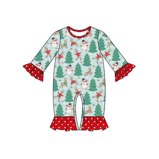 Pre-order LR1658 Baby girls Christmas tree romper ( Deadline August 23 )