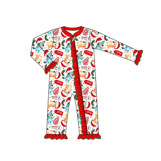 Pre-order LR1685 Baby girls Christmas zipper romper ( Deadline August 26 )