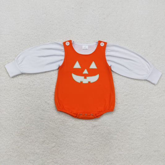 LR1702 Baby girls Halloween romper embroidery 2pcs