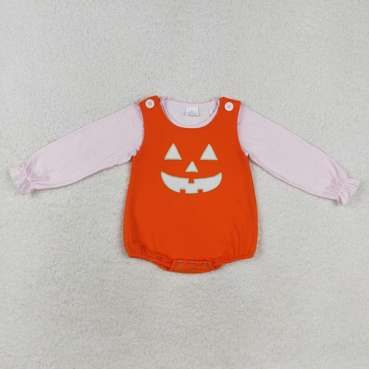 LR1703 Baby girls Halloween romper embroidery 2pcs