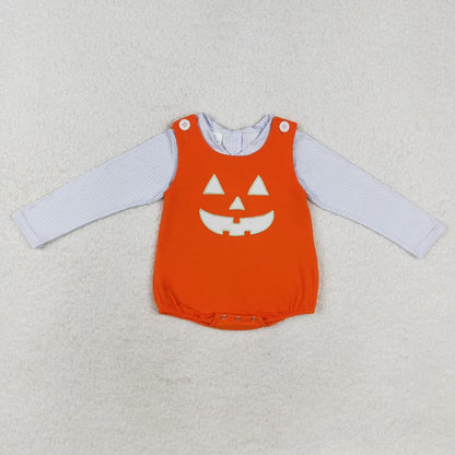 LR1704 Baby boys Halloween romper embroidery 2pcs