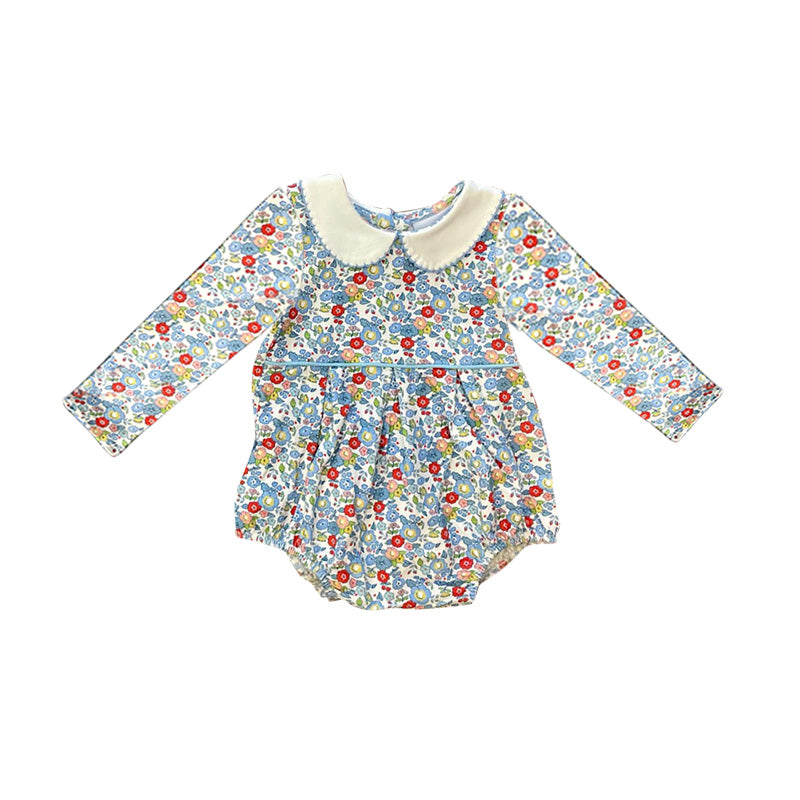 Pre-order LR1716 Baby girls floral romper ( Deadline August 29 )