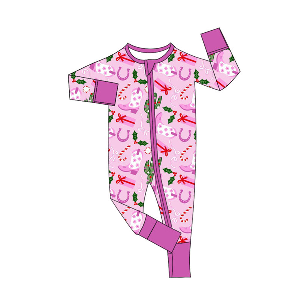 Pre-order LR1742 Baby girls Christmas zipper romper ( Deadline September 2 )