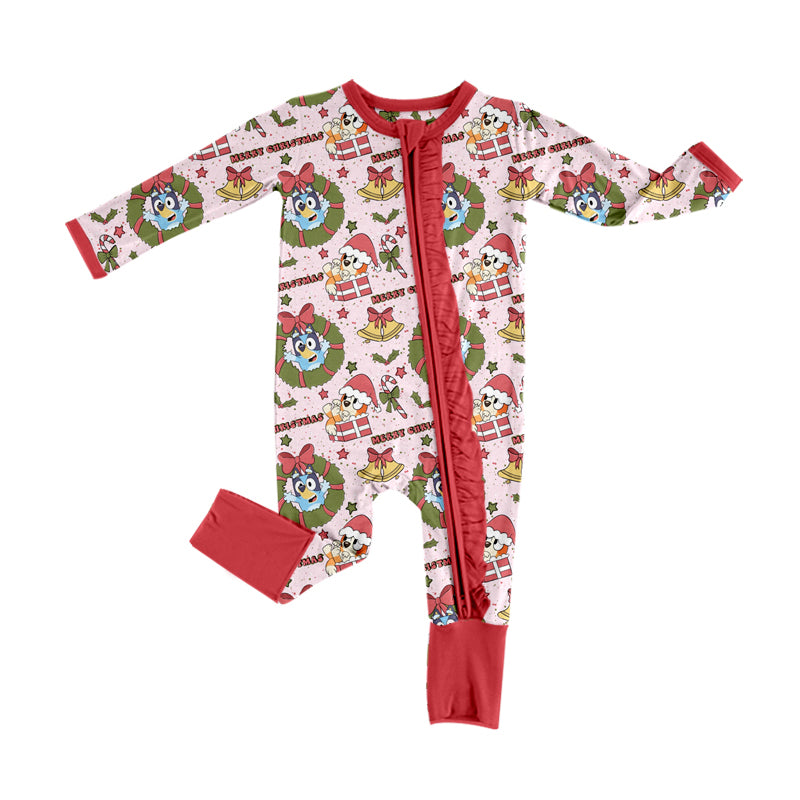 Pre-order LR1793 Baby girls Christmas zipper romper ( Deadline September 5 )