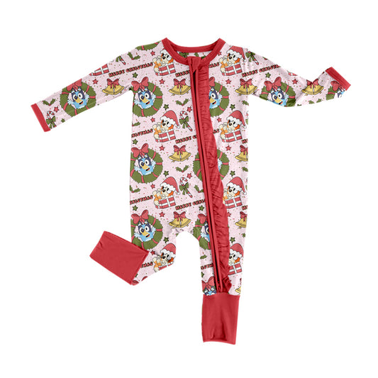 Pre-order LR1793 Baby girls Christmas zipper romper ( Deadline September 5 )