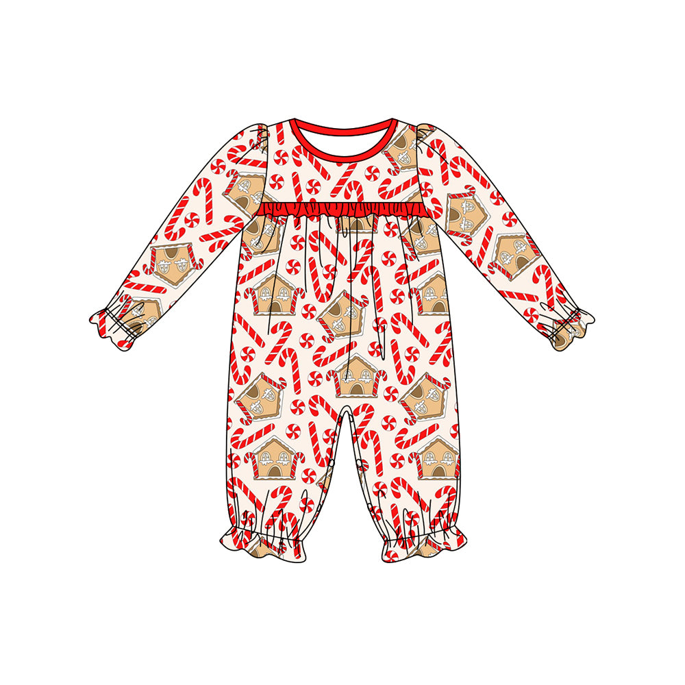 Pre-order LR1797 Baby girls Christmas cany romper ( Deadline September 6 )