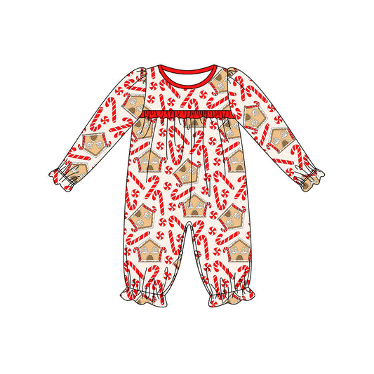 Pre-order LR1797 Baby girls Christmas cany romper ( Deadline September 6 )