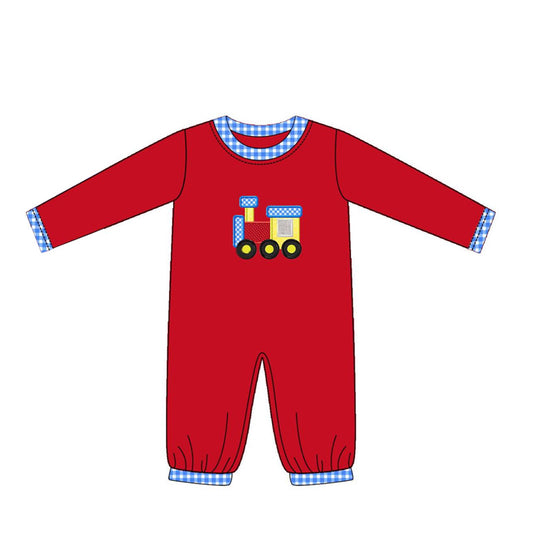 Pre-order LR1804 Baby boys truck romper ( Deadline September 9 )