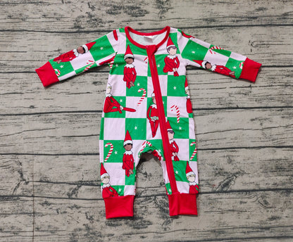 Pre-order LR1817 Baby boys Christmas zipper romper