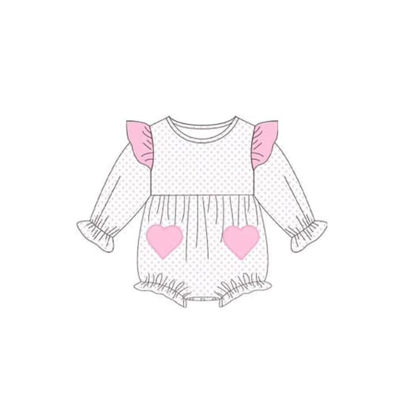 Pre-order LR1831 Baby girls pink romper ( Deadline September 16 )