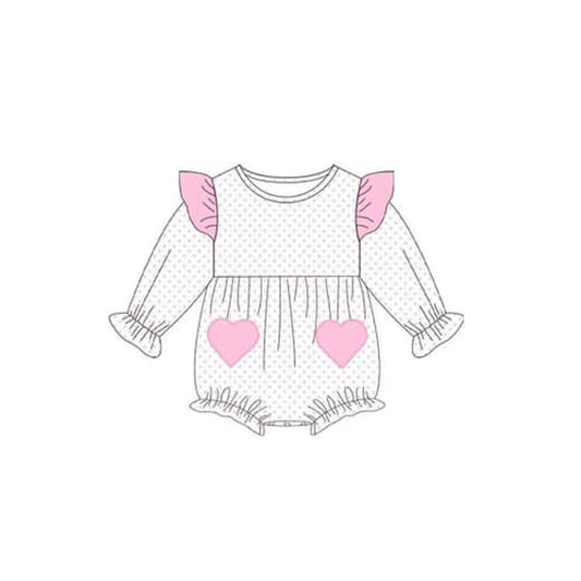 Pre-order LR1831 Baby girls pink romper ( Deadline September 16 )