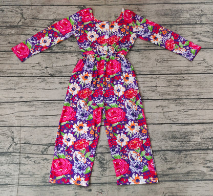 Pre-order LR1835 Girls floral Jumpsuit