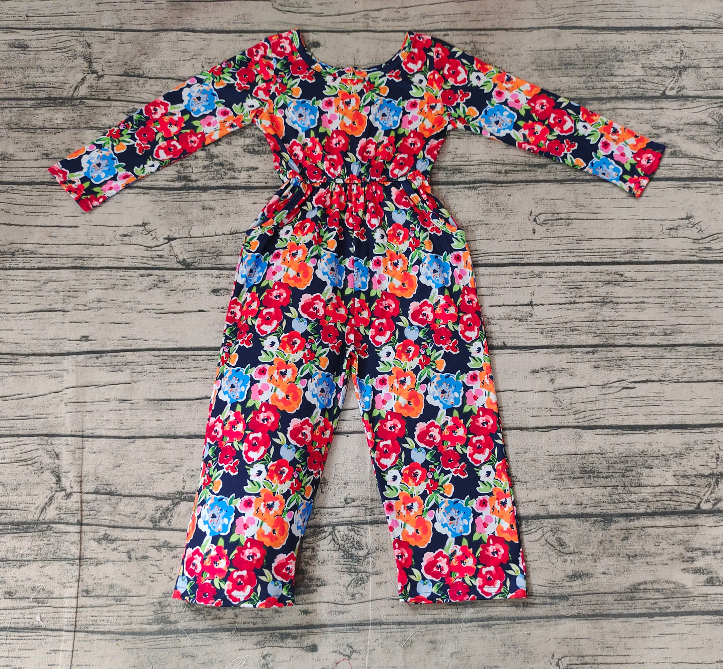 Pre-order LR1836 Girls floral Jumpsuit