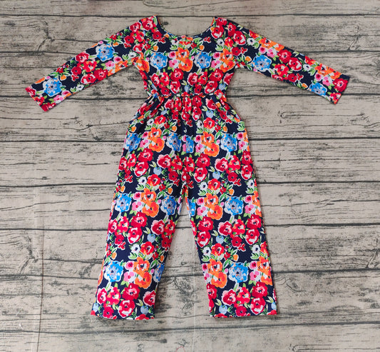 Pre-order LR1836 Girls floral Jumpsuit