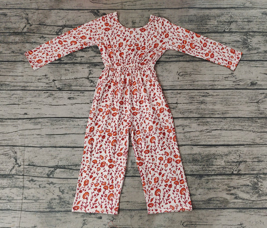 Pre-order LR1839 Girls floral Jumpsuit