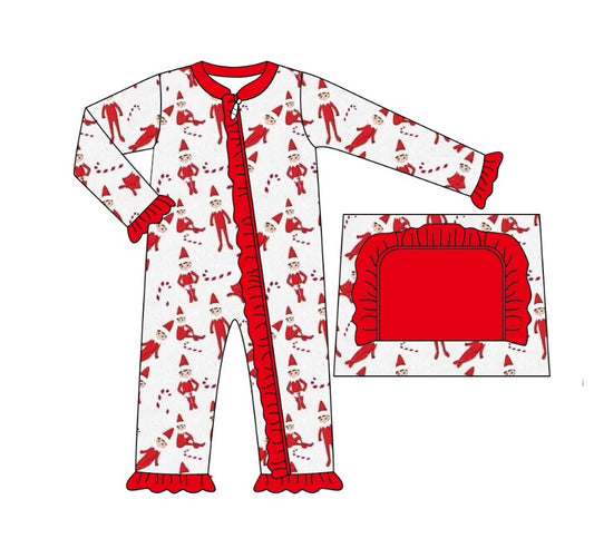 Pre-order LR1851 Baby girls Christmas zipper romper ( Deadline September 17 )