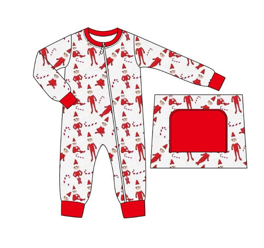 Pre-order LR1852 Baby boys Christmas zipper romper ( Deadline September 17 )