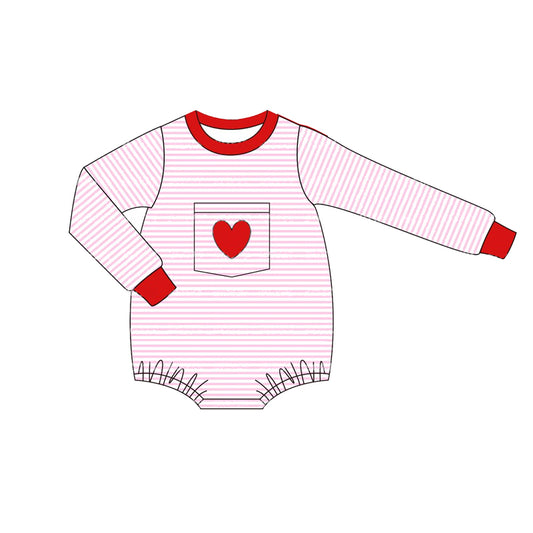 Pre-order LR1855 Baby girls Valentine romper ( Deadline September 18 )