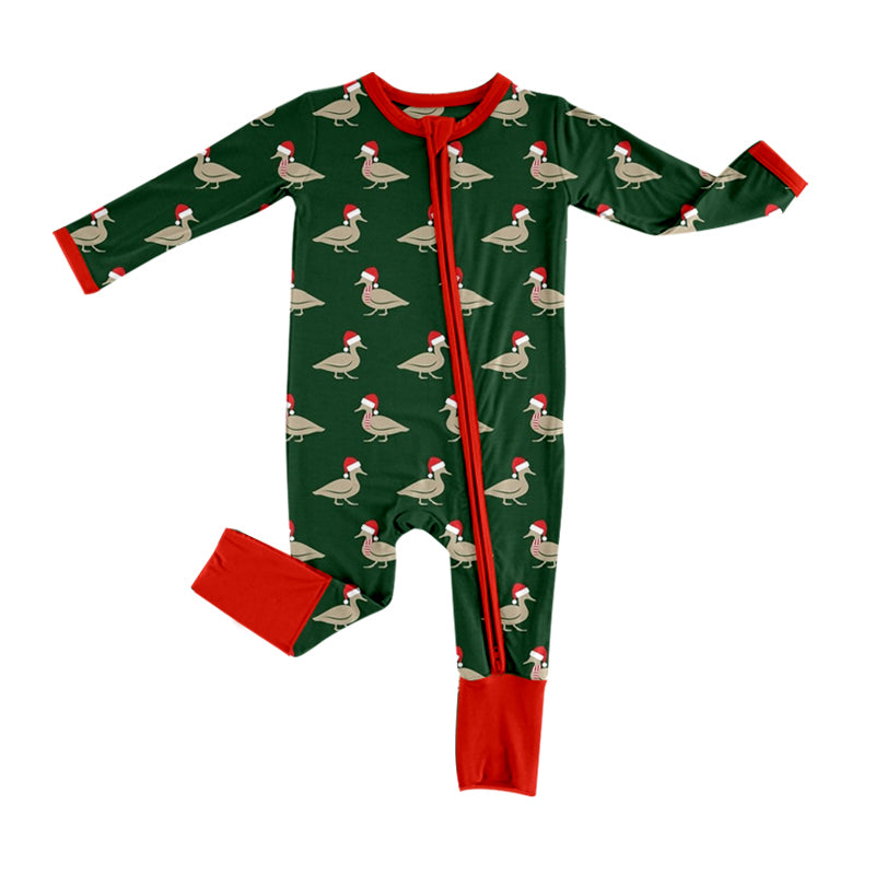 Pre-order LR1861 Baby boys Christmas duck zipper romper ( Deadline September 19 )