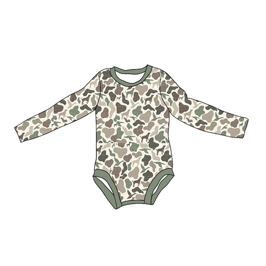 Pre-order LR1864 Baby boys camo romper ( Deadline September 20 )