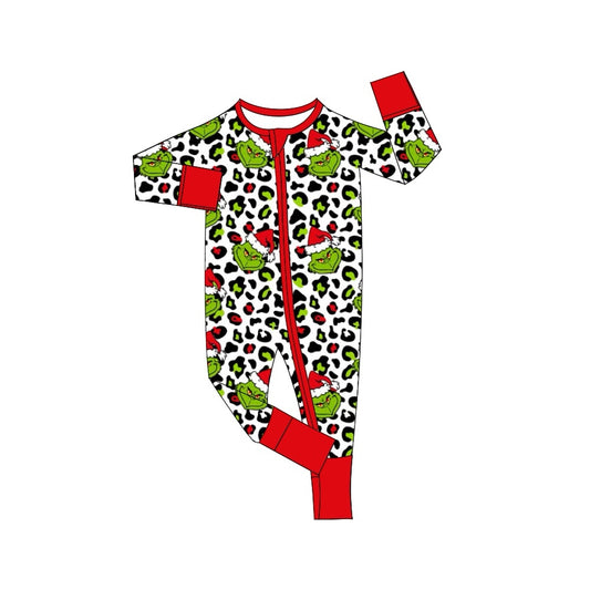 Pre-order LR1875 Baby boys Christmas zipper romper ( Deadline September 20 )