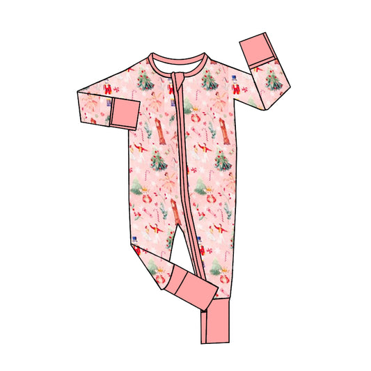 Pre-order LR1878 Baby girls Christmas zipper romper ( Deadline September 21 )