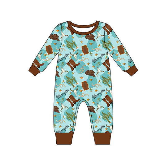 Pre-order LR1914 Baby boys western romper ( Deadline September 25 )