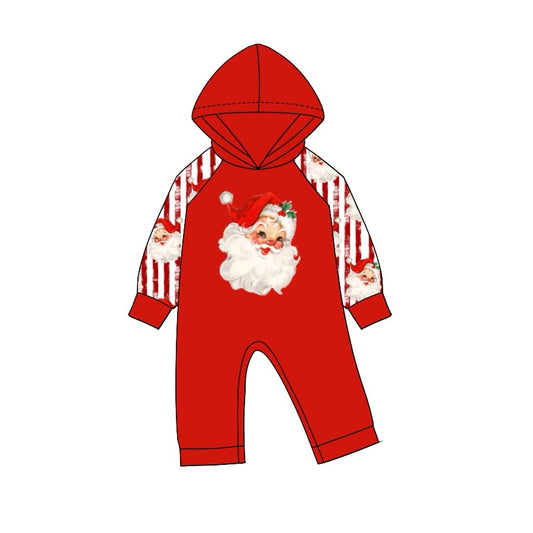 Pre-order LR1919 Baby girls Christmas santa hooded romper ( Deadline September 25 )