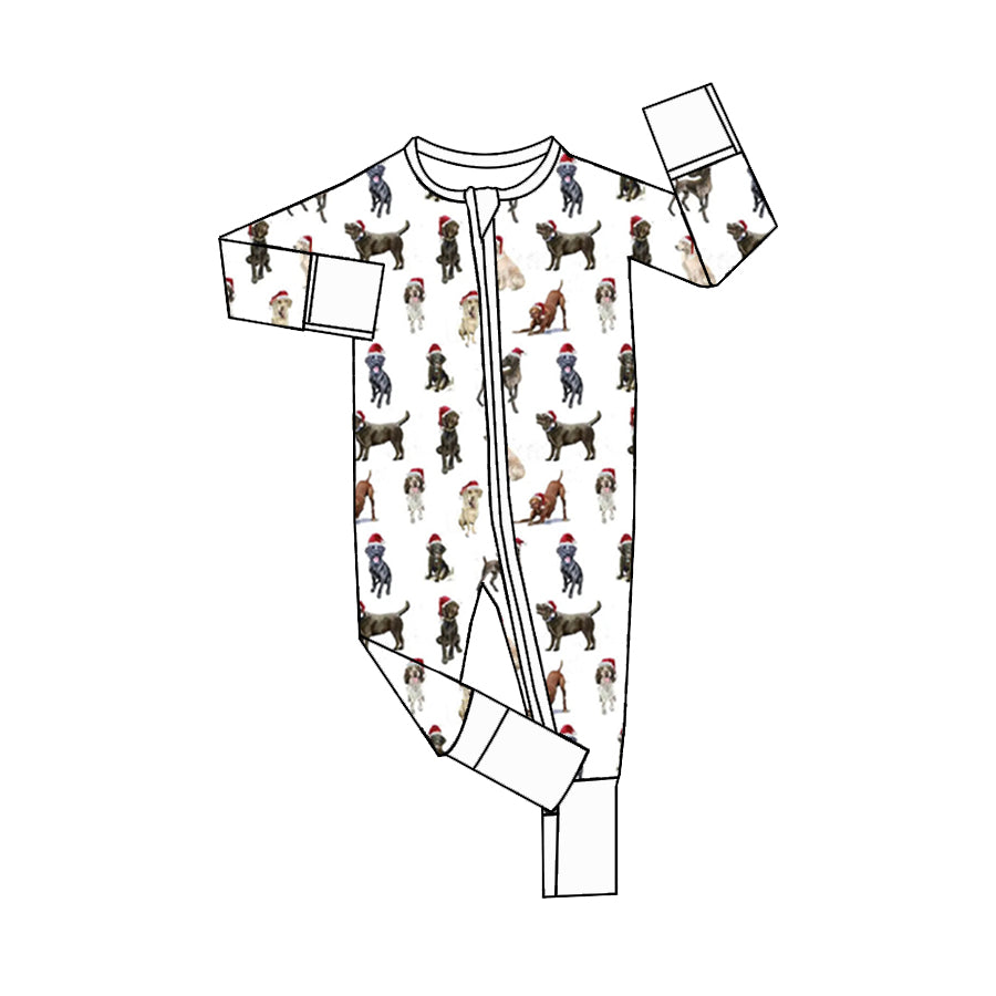 Pre-order LR1920 Baby boys Chirstmas dog zipper romper ( Deadline September 25 )