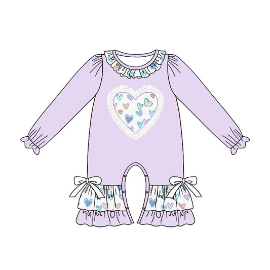 Pre-order LR1928 Baby girls Valentine heart romper ( Deadline September 27 )