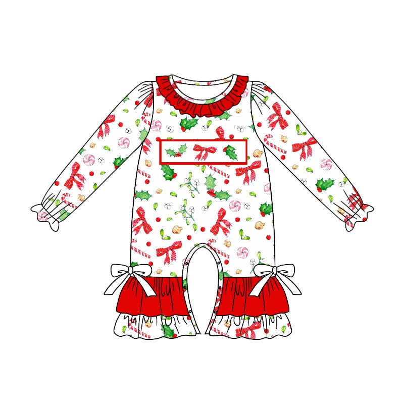 Pre-order LR1931 Baby girls Christmas romper ( Deadline September 29 )