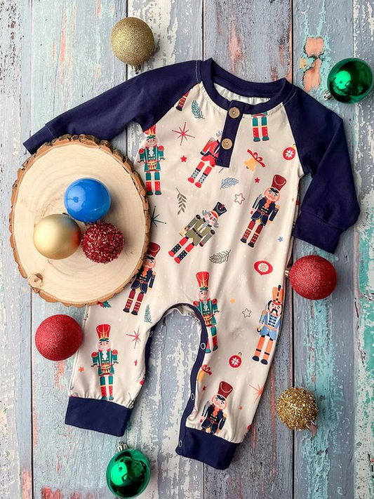 Pre-order LR1934 Baby boys Christmas romper ( Deadline September 29 )