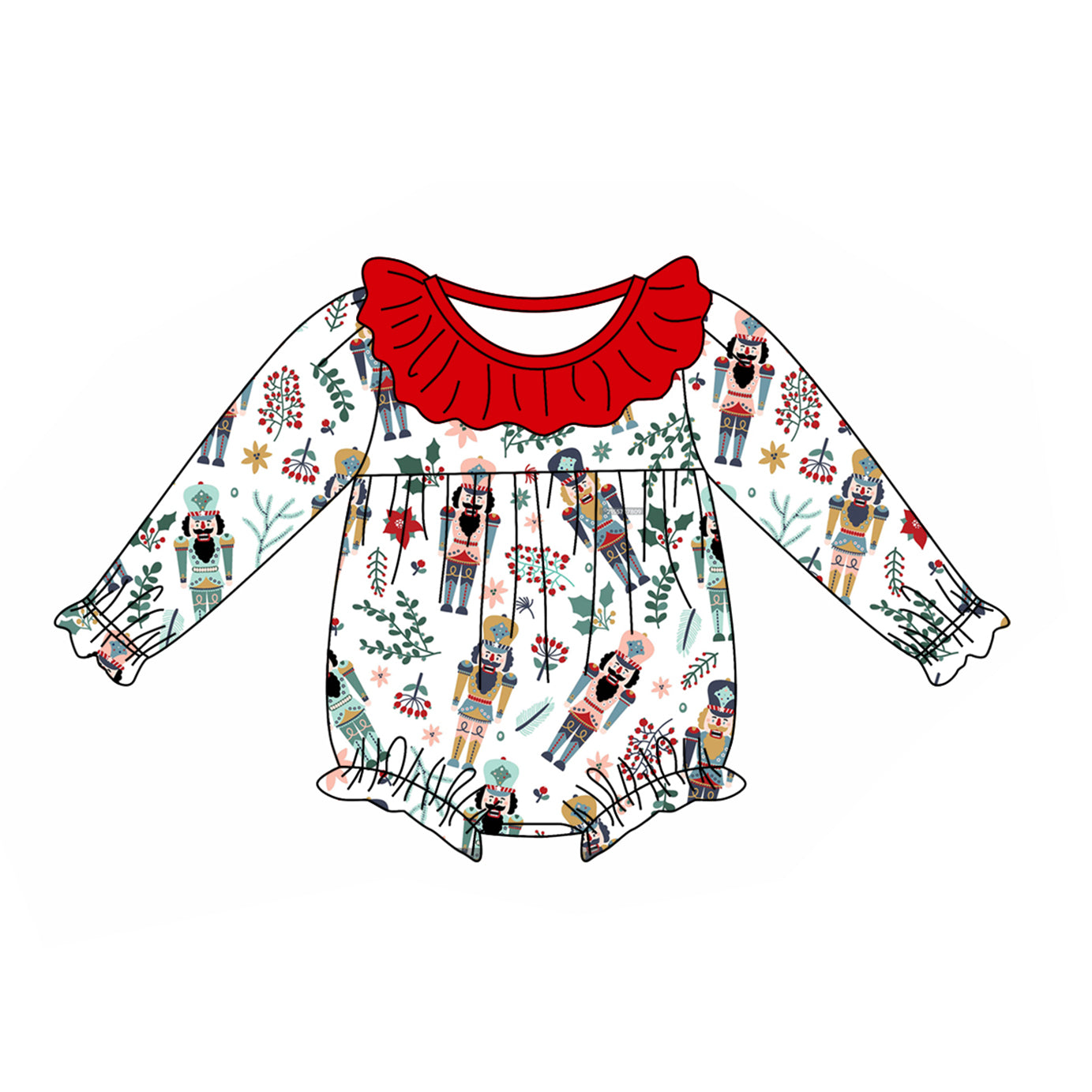 Pre-order LR1948 Baby girls Christmas romper ( Deadline September 30 )