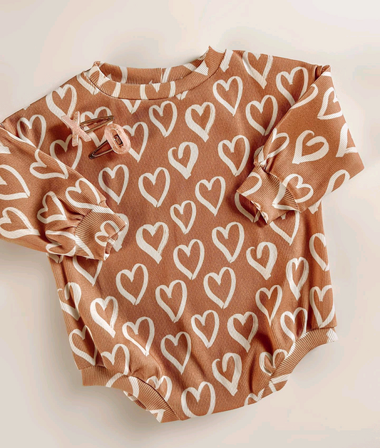 Pre-order LR1949 Baby girls Valentine romper ( Deadline Oct.1 )