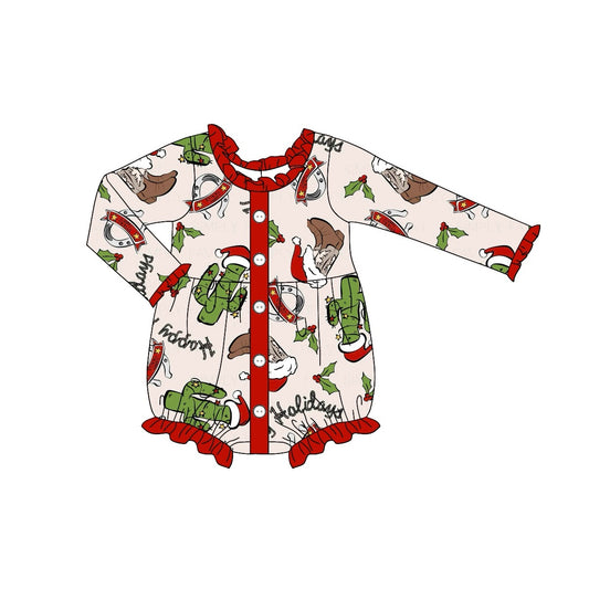 Pre-order LR1956 Baby girls Christmas romper ( Deadline Oct.1 )