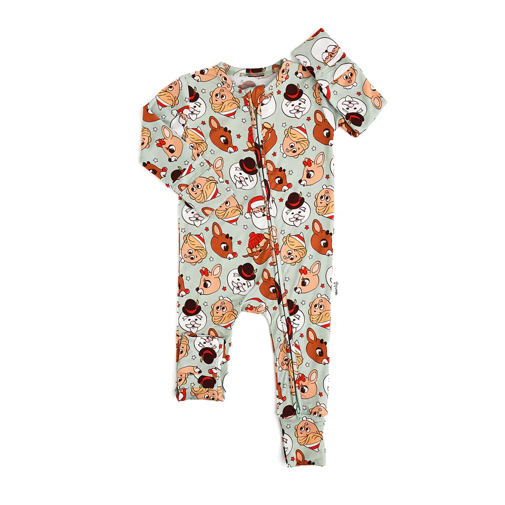 Pre-order LR1966 Baby girls deer zipper romper ( Deadline Oct.3 )